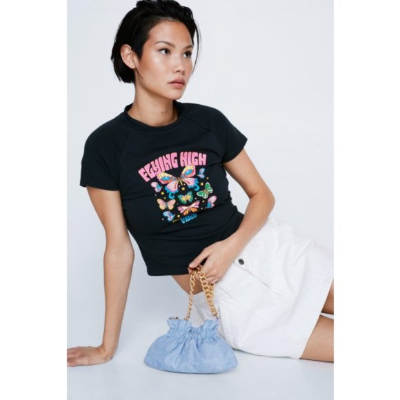 Nasty Gal Handbags - NWT Denim Blue  Mini Nasty Gal Bag or Purse